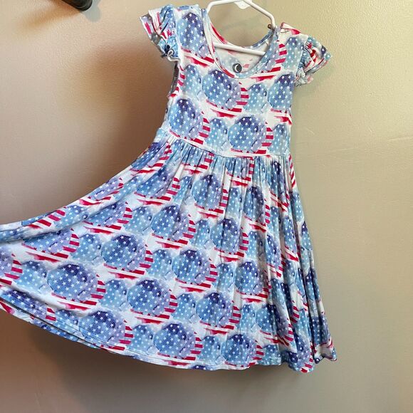 Dreamiere Young, Wild & Free Twirler Dress | Bamboo 3T American Flag | EACH - Picture 6 of 6